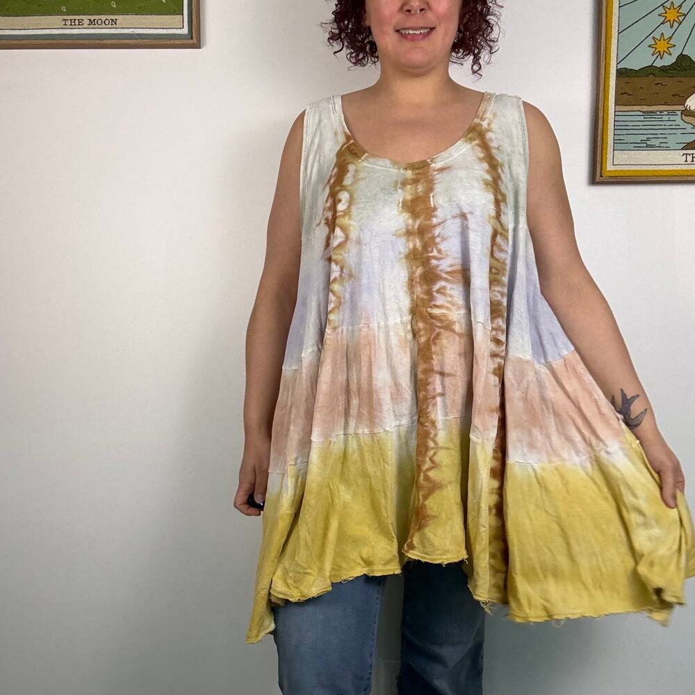 Free People We the Free tie dye tunic top
